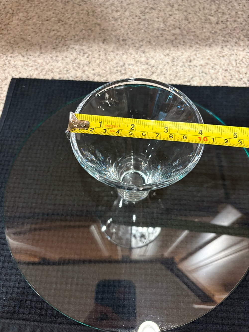 Clear Glass Pedestal Cake Stand Holiday Wedding Serving Plate - Picture 7 of 7